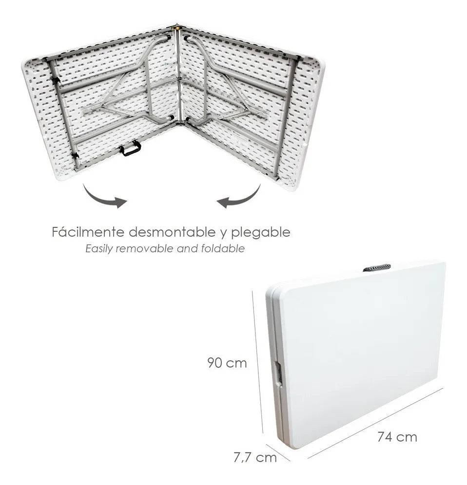 Mesa plegable portátil tipo portafolio