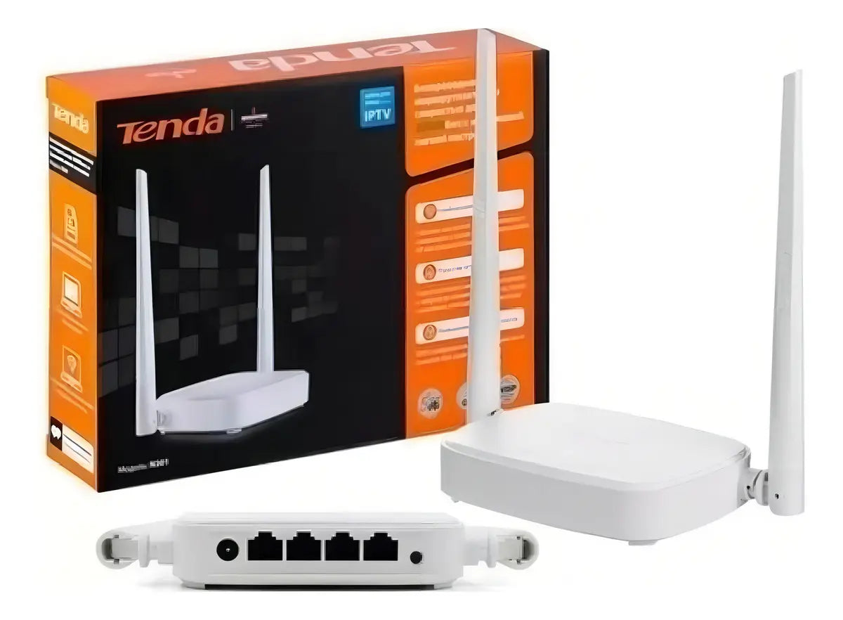 Router WiFi Tenda N301 300 Mbps con 2 Antenas de Alta Ganancia para Hogar y Oficina