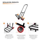 Carretilla Plegable Portátil 70 kg – Acero Reforzado y Mango Telescópico