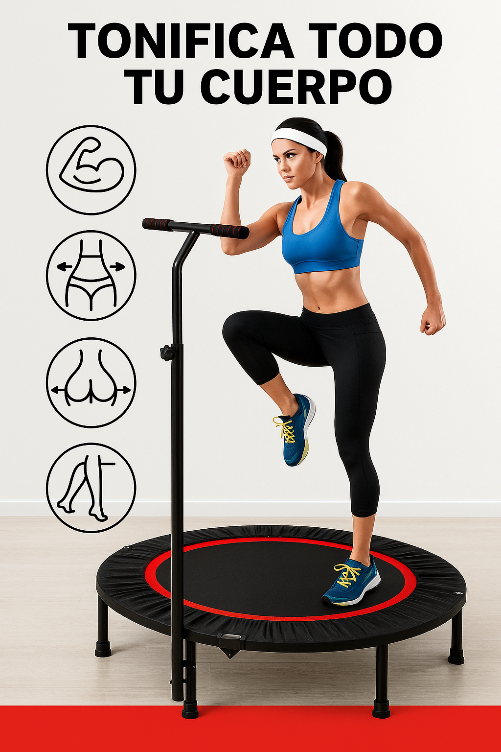 Trampolín Fitness Mini – Rebounder para Ejercicio en Casa